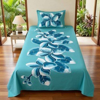 Rayon Bedsheet Hand Painted Single Size 